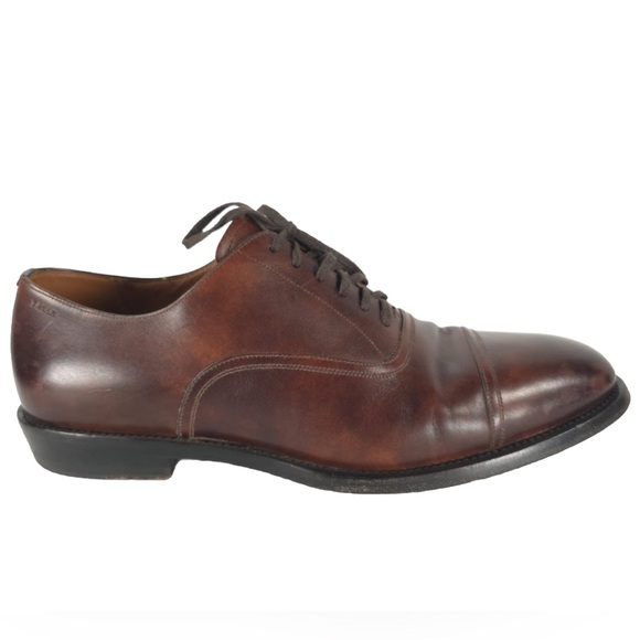 BALLY SWITZERLAND🇨🇭Made HONSER/112 LEATHER Oxford Shoes 195509 D3NAPC Size 9D - Picture 1 of 16